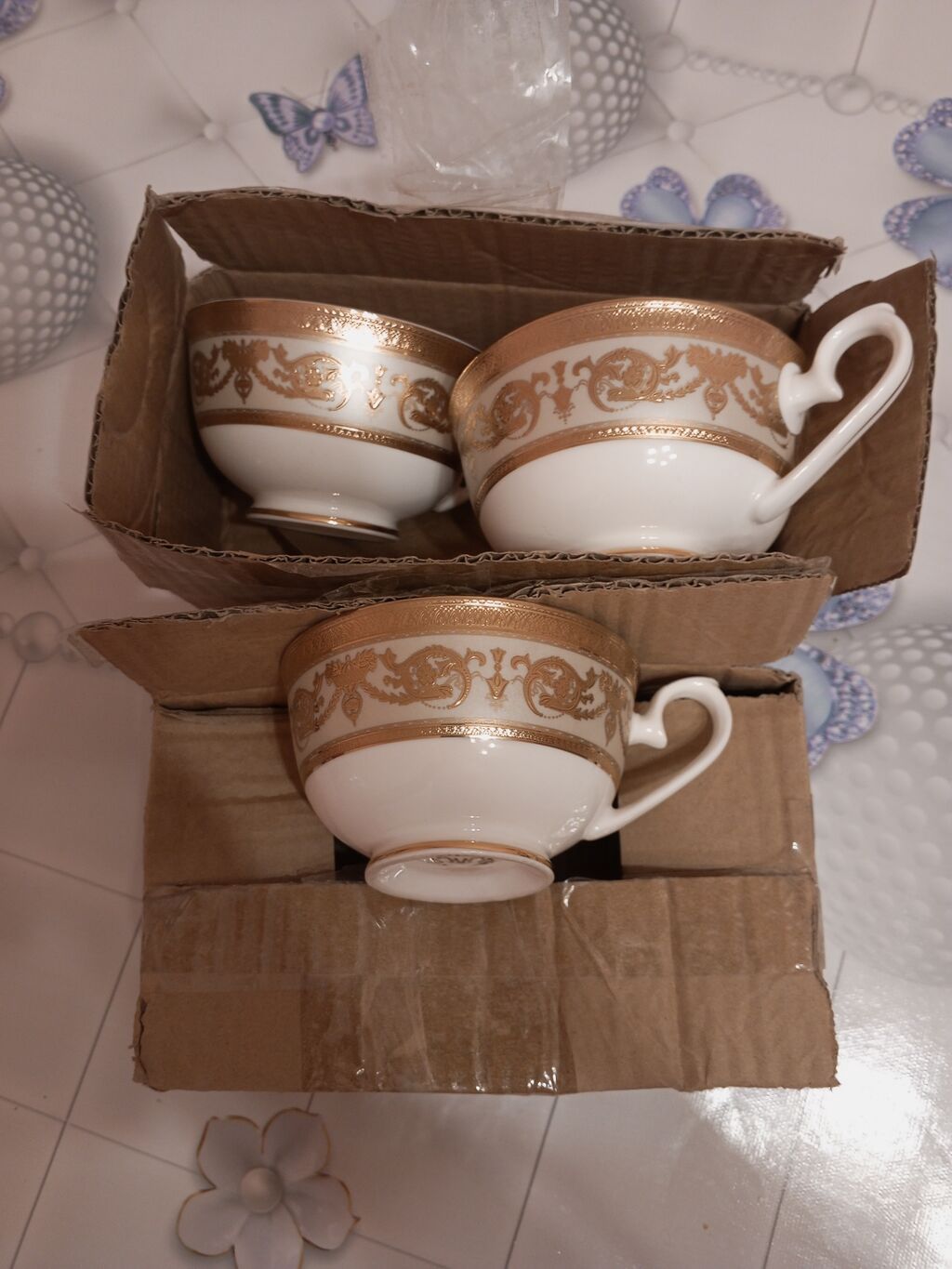 Stəkanlar, rəng - Qızılı — Mallar, Xırdalan (5)