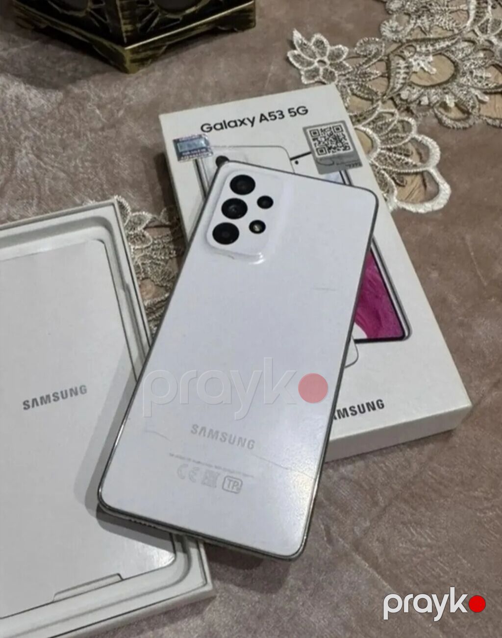 Samsung Galaxy A53 5G, 256 GB, rəng - Ağ, Barmaq izi — Samsung, Bakı (4)