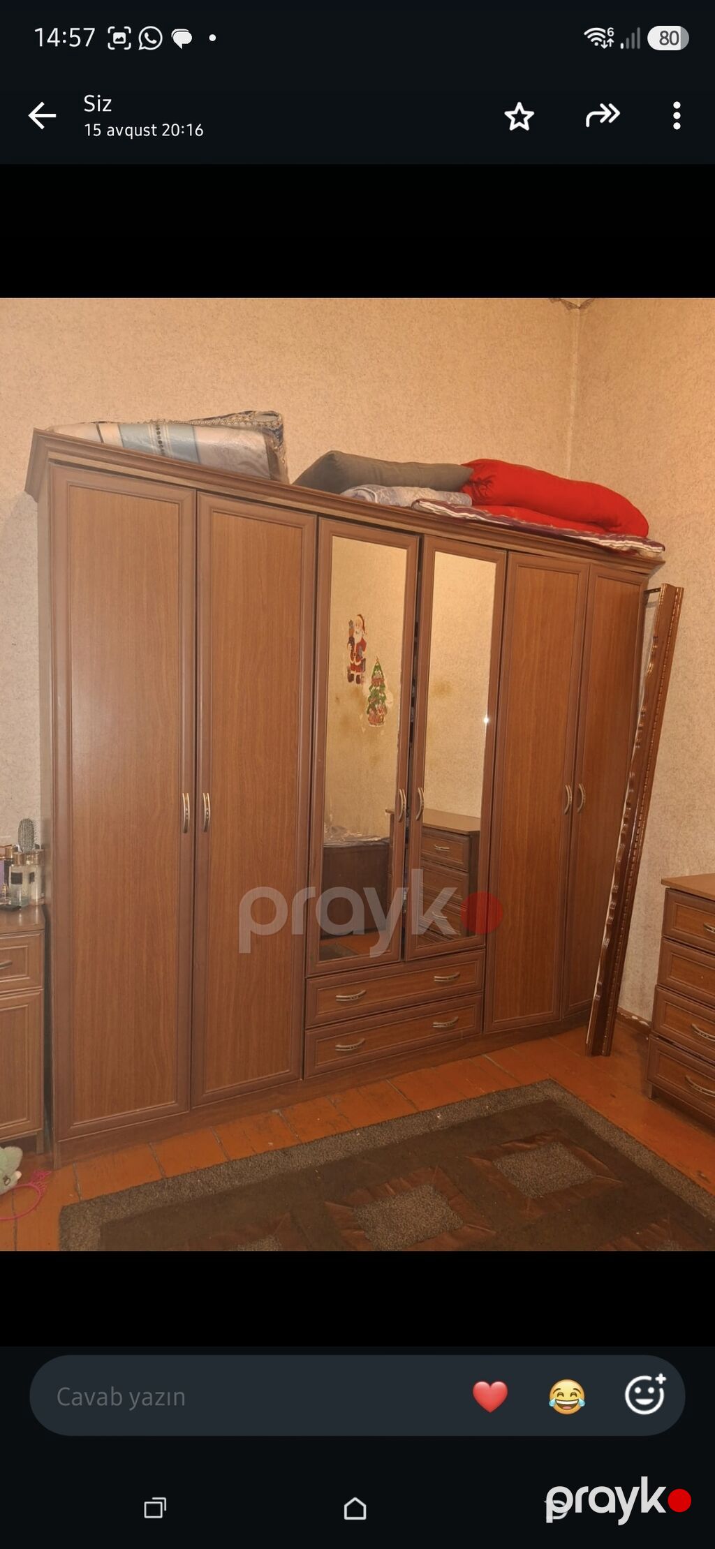 İkinəfərlik çarpayı, İşlənmiş — Mebel, Bakı (3)