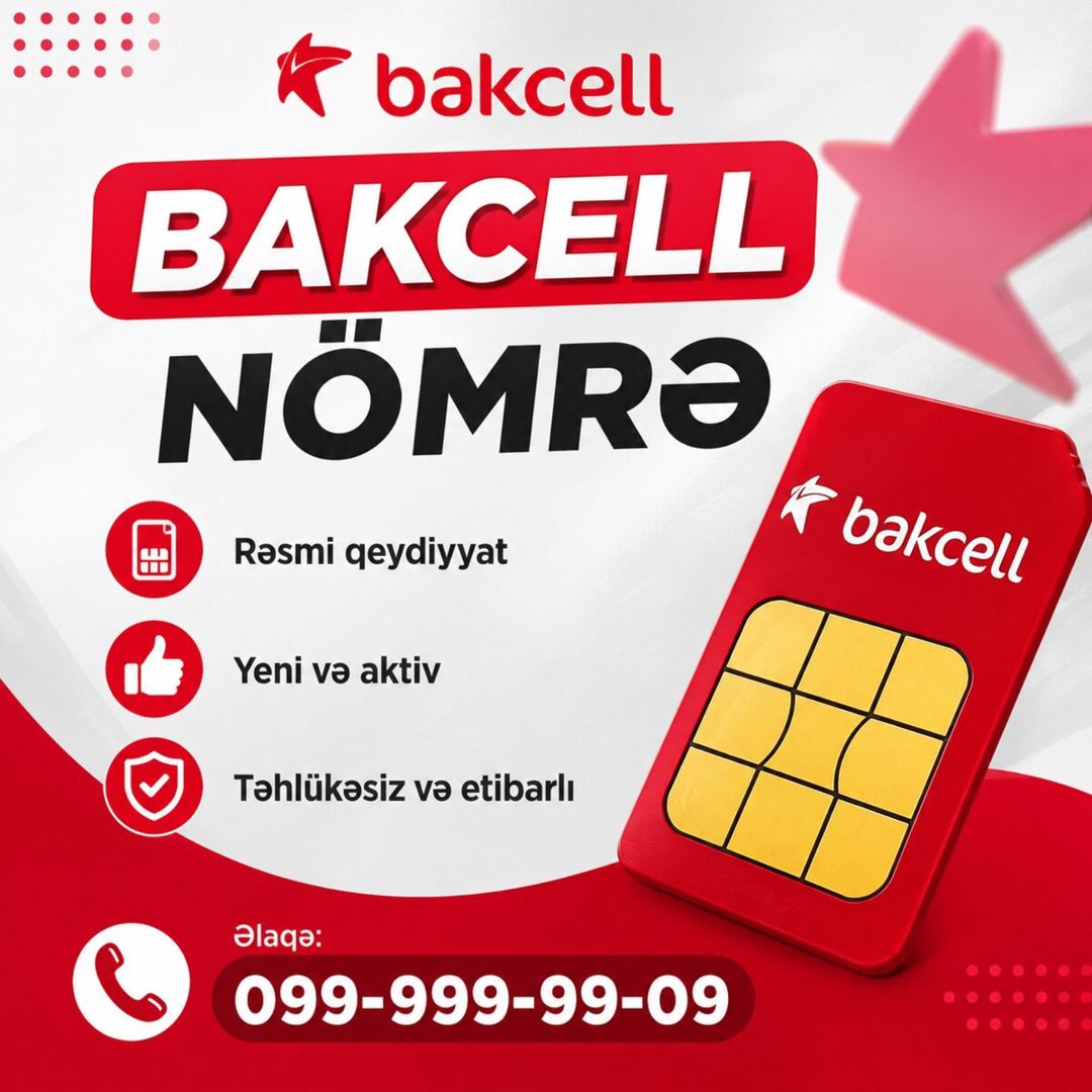Azercell nömrə – (051) 999-99-09 — Elektronika, Bakı