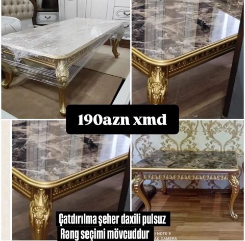 Düz masa, Açılmayan, Təkərsiz, Parlaq laminat, Zəmanətsiz — Digah