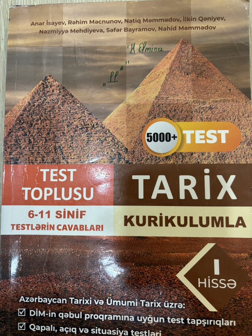 Məhsul: Tarix – Test Toplusu (I hissə), kurikulumla - 6–11 siniflər — Kitablar və jurnallar, Bakı (2)