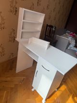 Düz masa, Polkalı, Siyirməli, Sadə laminat — Furniture