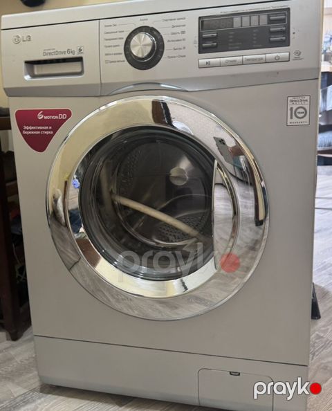 LG önyükləməli paltaryuyan maşın – Inverter Direct Drive, 6 kq işləyir
