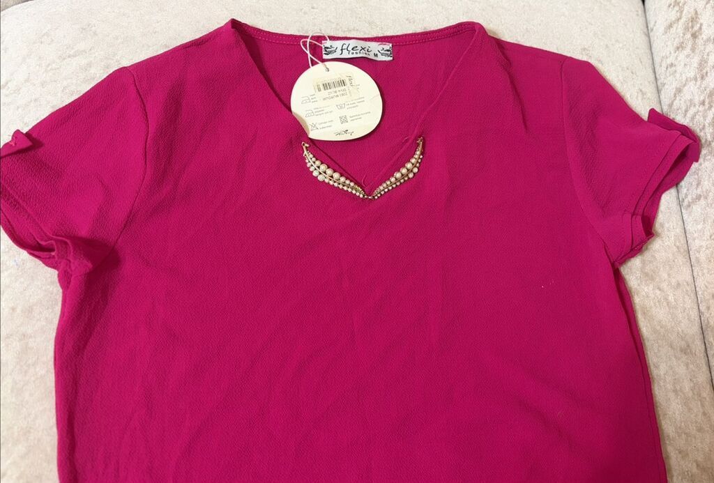 Flexi Fashion qadın bluzası - Rəng: tünd çəhrayı/fuşya - Model — Şəxsi əşyalar, Bakı (2)