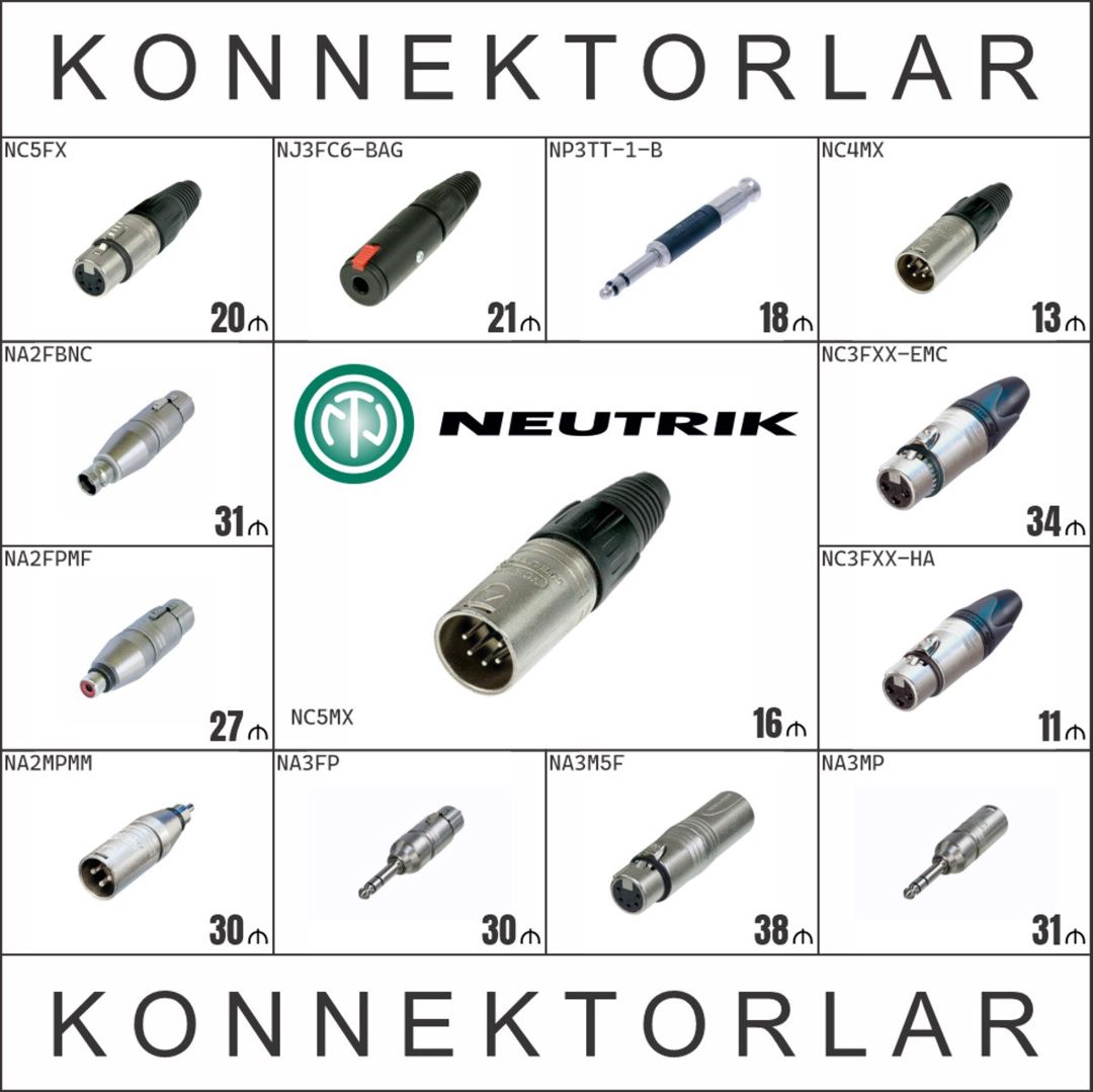 Neutrik, Rean konnektorlar — Musiqiə alətləri, Bakı (2)
