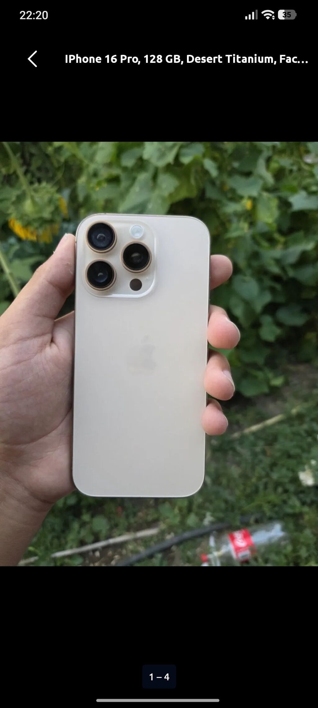 IPhone 16 Pro, 128 GB, Desert Titanium