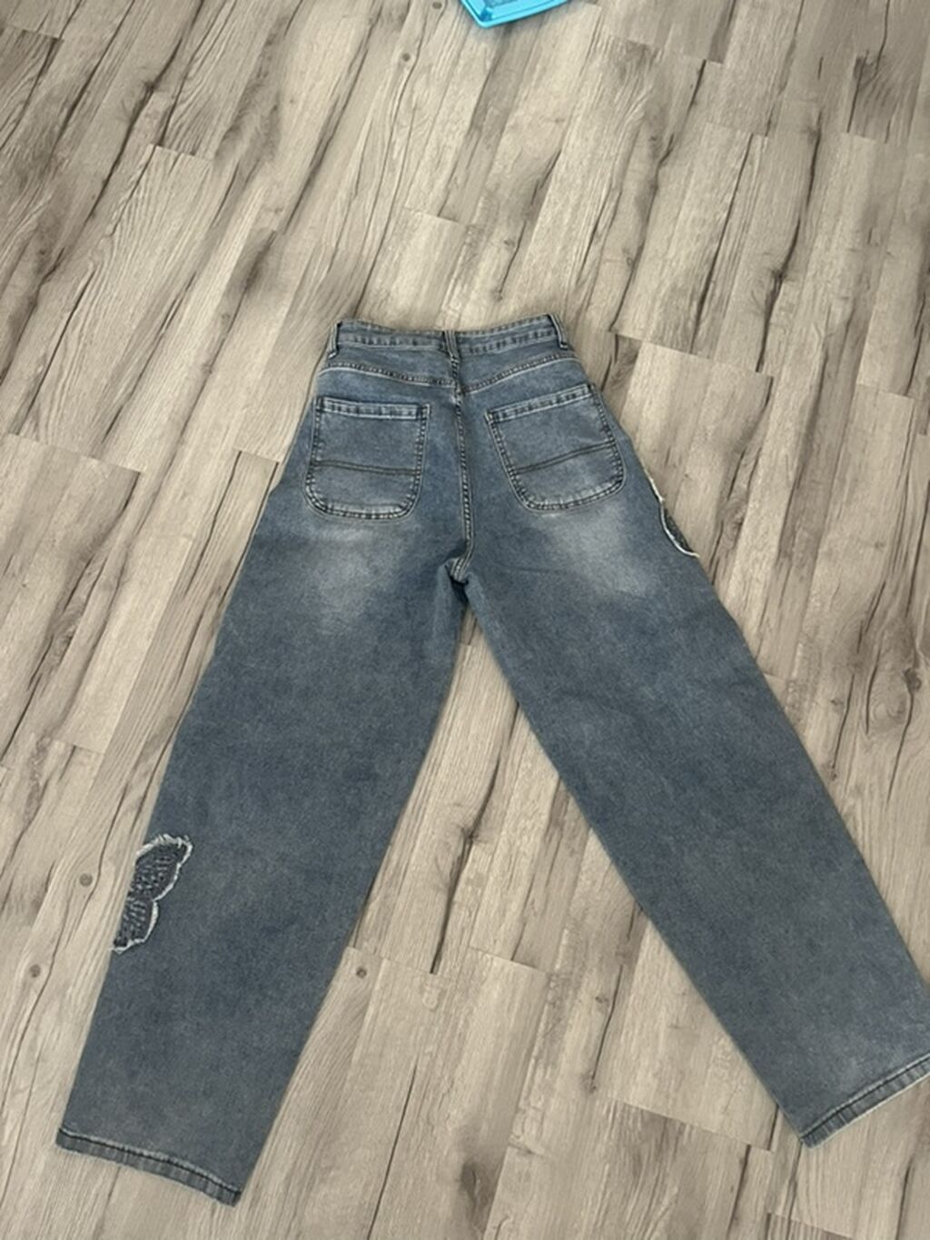Məhsul: BLACK COCO brendinin qadın jeans şalvarı - Model: Geniş kəsim — Şəxsi əşyalar, Digah (3)