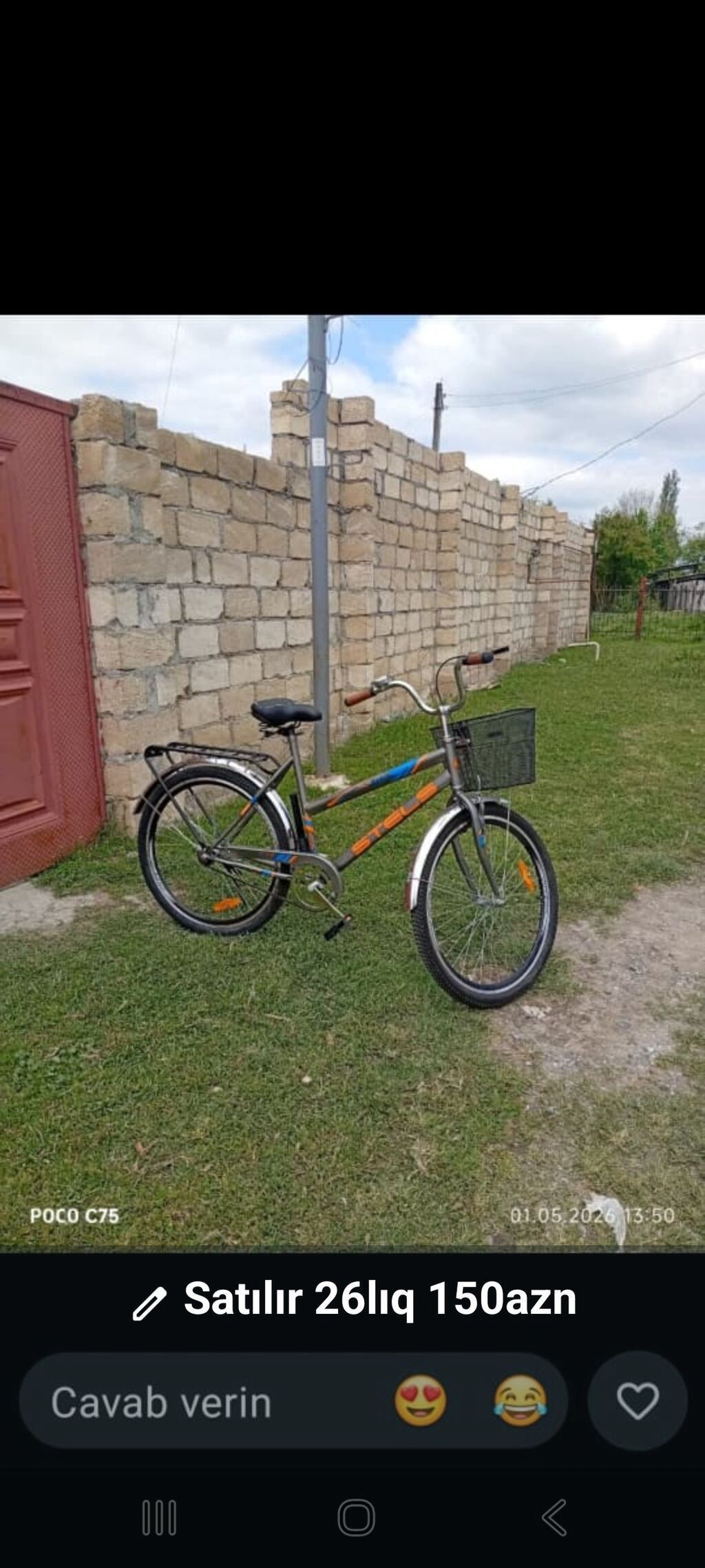 Velosiped – 26 düymlük təkərlər Brend/model: STELS (çərçivə üzərində — Velosipedlər, Sumqayıt