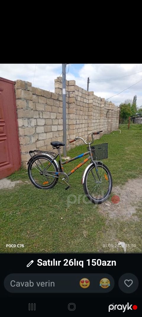 Velosiped – 26 düymlük təkərlər Brend/model: STELS (çərçivə üzərində