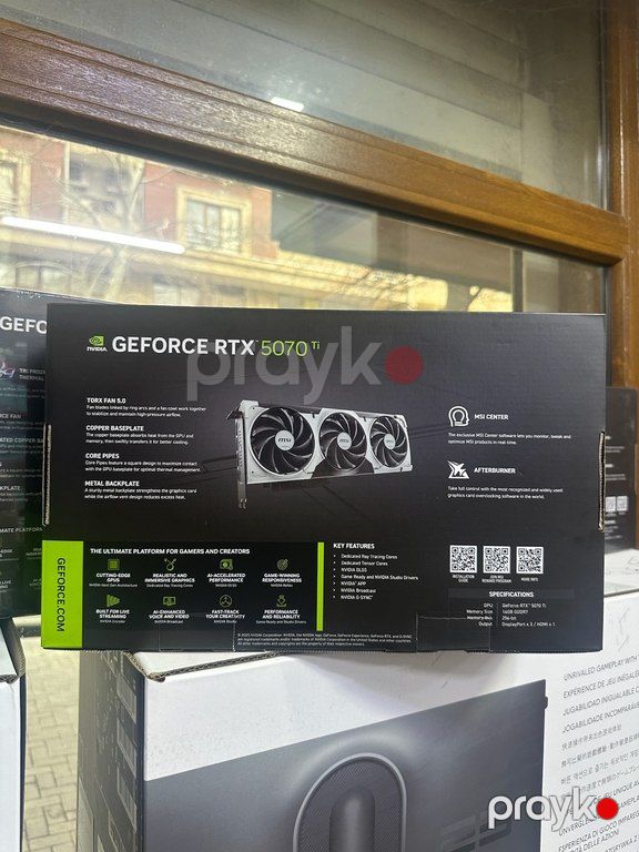 Video kart "MSI Ventus 3X GeForce RTX 5070Ti 16GB” — Elektronika, Bakı (2)