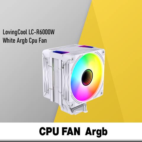 Argb CPU Fan "LovingCool LC-R6000W White" — Alfa Electronics — Kompyuterlar va noutbuklar