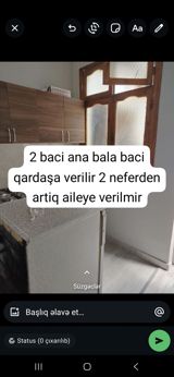35 kv. m, 1 otaqlı, Kombi, Qaz, Su — Şərəf xanım