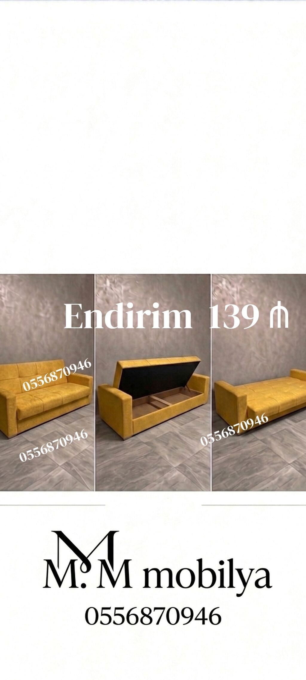 Divan, Yeni, Açılan, Bazalı, Parça, Ödənişli çatdırılma — Mebel, Bakı (4)