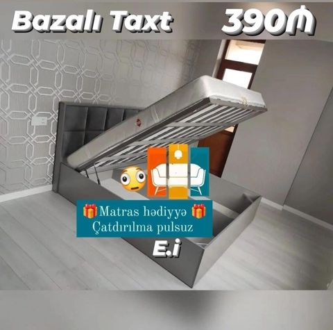 Bazalı taxt – 390₼ - Qaldırılan mexanizmli bazaya malikdir: yataq — Quba