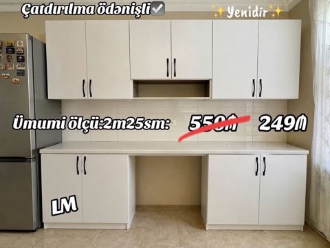 Mətbəx mobilyası sifarişlə hazırlanması — Bakı