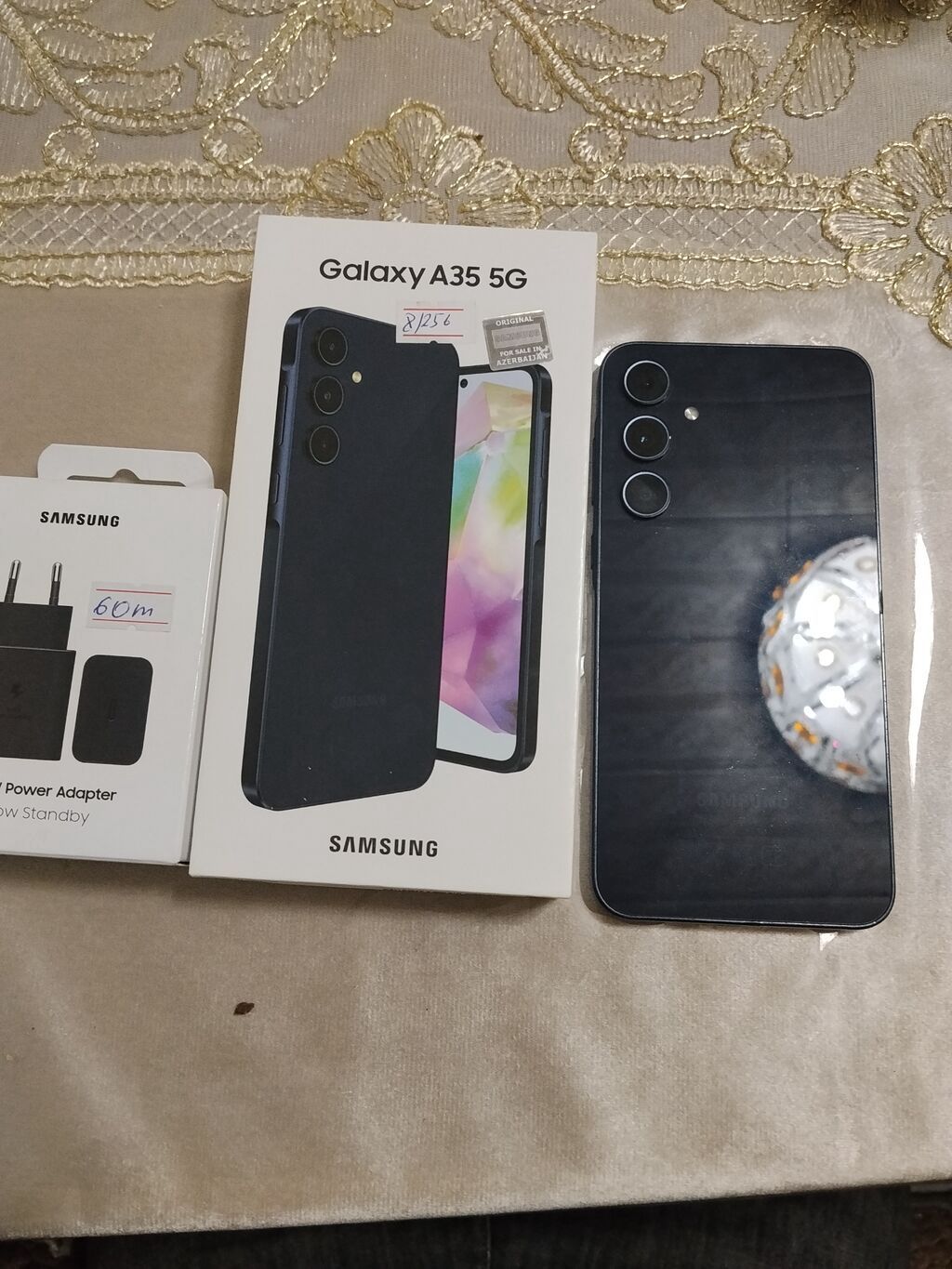 Samsung Galaxy A35 5G, 256 GB, rəng - Mavi, Barmaq izi, İki sim kartlı, Face ID — Samsung, Mingəçevir (2)