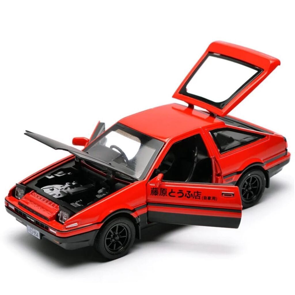 Kolleksiyaçı model avtomobil – qırmızı sport kupe miniatürü - Miqyas