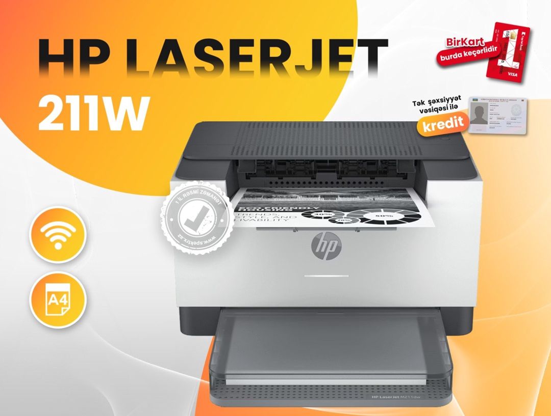 Printer HP LaserJet M211dw (9YF83A) — Elektronika, Bakı