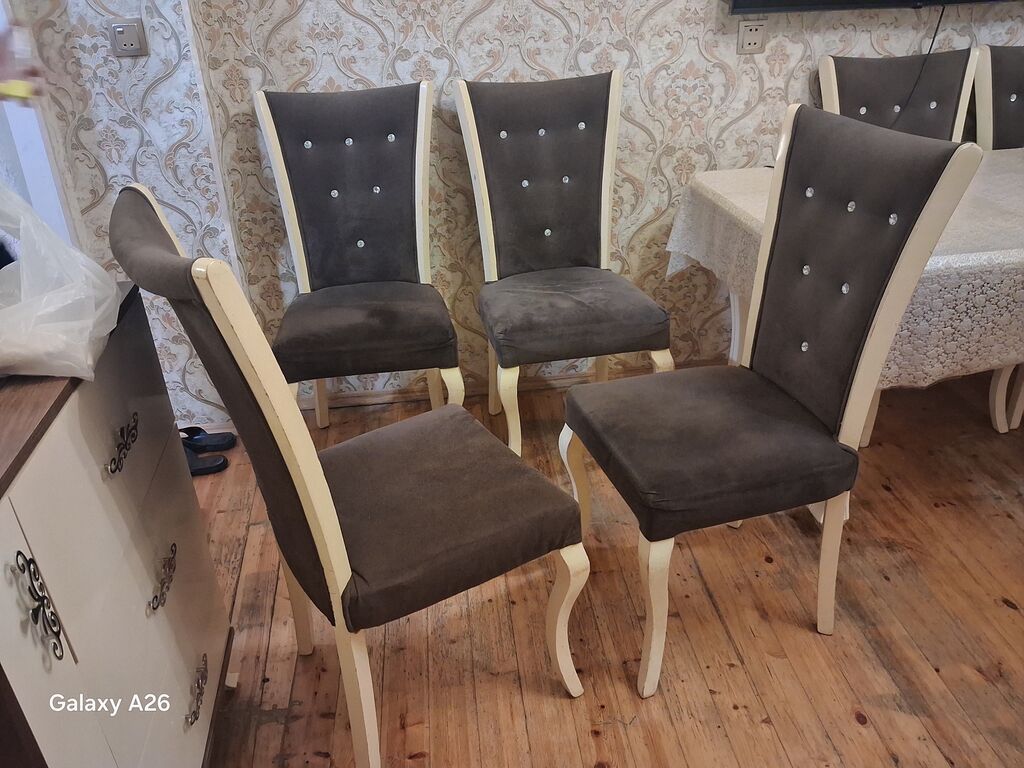 Qonaq otağı üçün, İşlənmiş, Qatlanmayan, Stul — Stullar, Bakı (3)