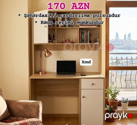 Kompyuter/iş masası üst dolablı model — 170 AZN — Bakı