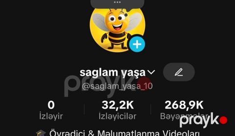 Tiktok hesabı 32k ban falan yoxdur tertemiz hesabdır