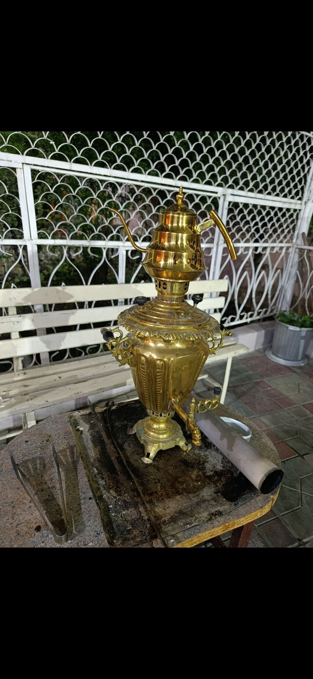 Mis samovar – klassik kömür/odunla yanan model