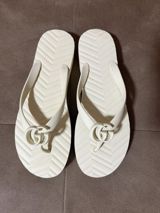 GUCCI rezin şlapon – ağ rəng Orijinal — Seva