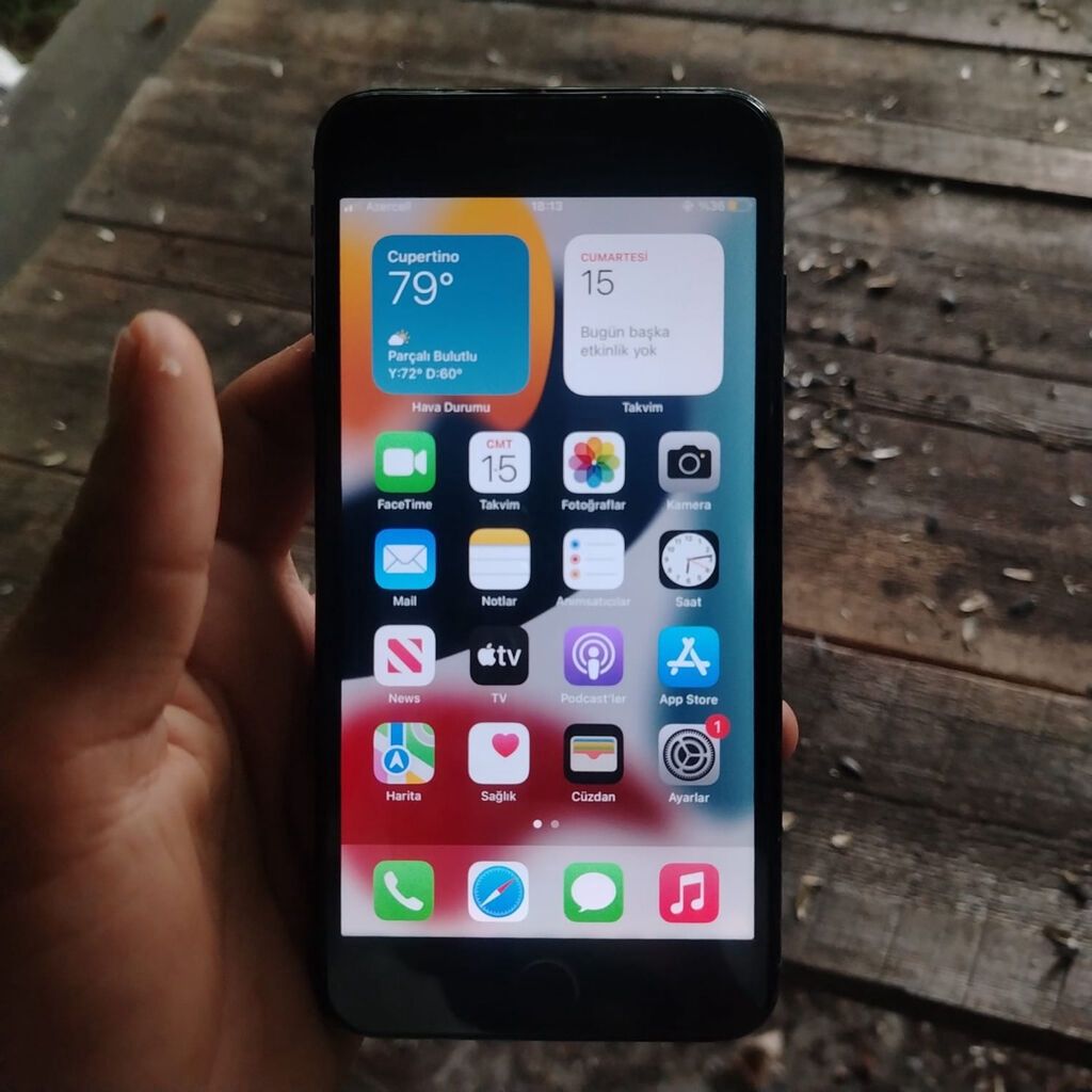 IPhone 7 Plus, 256 GB, Qara, Barmaq izi, Simsiz şarj — Apple iPhone, Şəki (6)