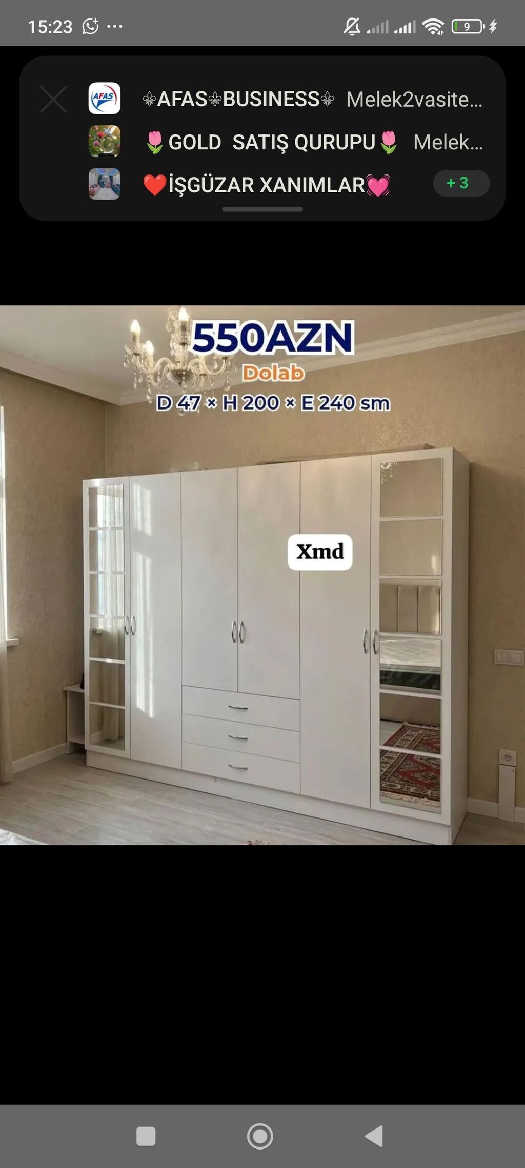 Ağ rəngli çoxbölməli dolab. Ölçüləri: - Dərinlik: 47 sm - Hündürlük