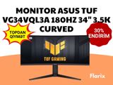 Monitor ASUS TUF GAMING VG34VQL3A 180Hz 34" 3.5K CURVED — Flarix — Electronics
