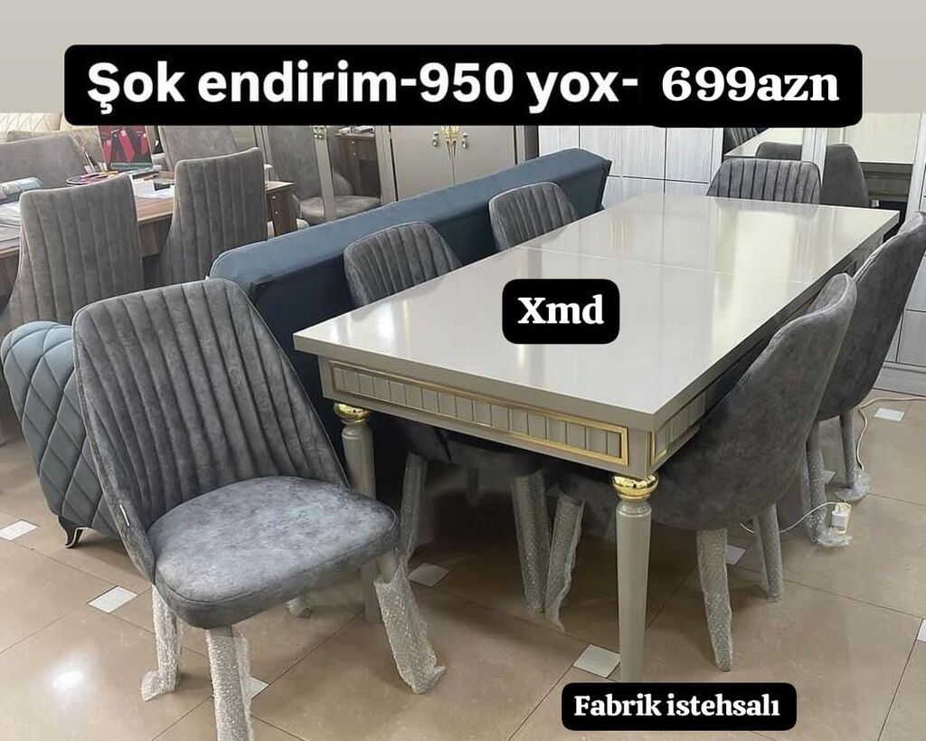 Şok endirim: 950 yox – 699 AZN Fabrik istehsalı dəst. - Yüksək parlaq