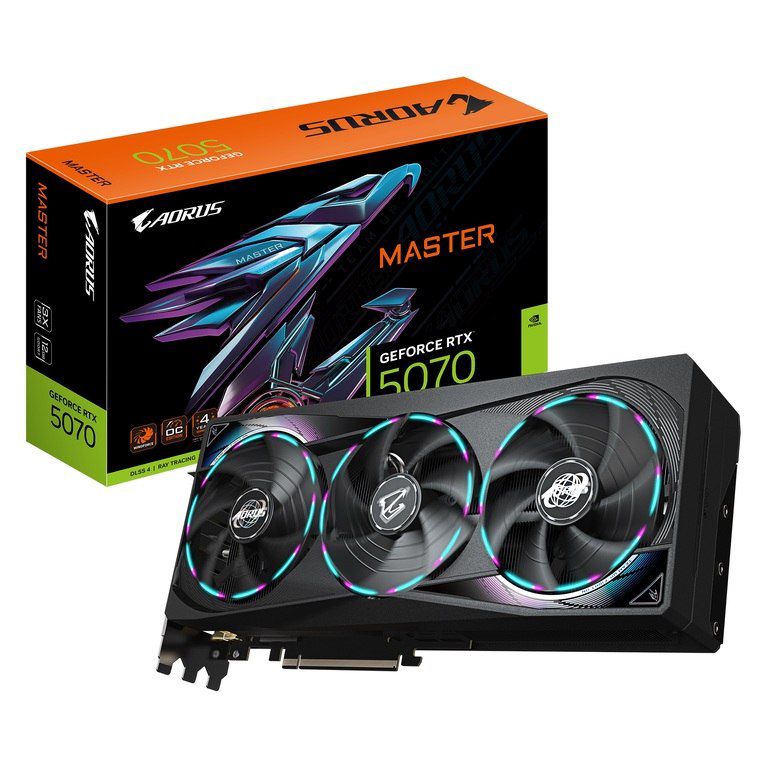 Video kart "Gigabyte Aorus Master GeForce RTX 5070 OC Edition 12GB GDDR7" — Elektronika, Bakı