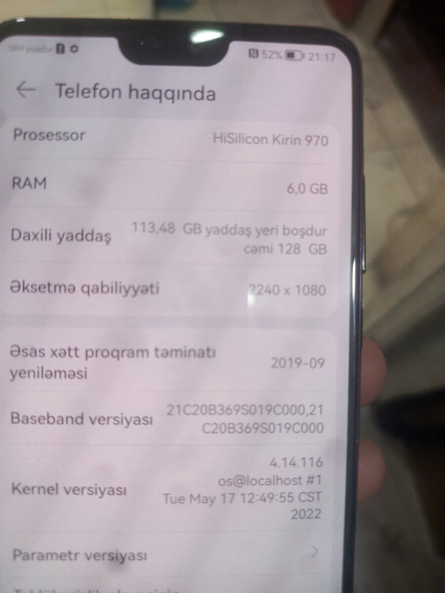Huawei P20 Pro Black 128GB/6GB — Smartfonlar, Bakı (3)