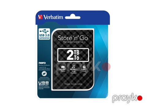 Xarici hard disk Verbatim 2TB Store N Go — Bakı