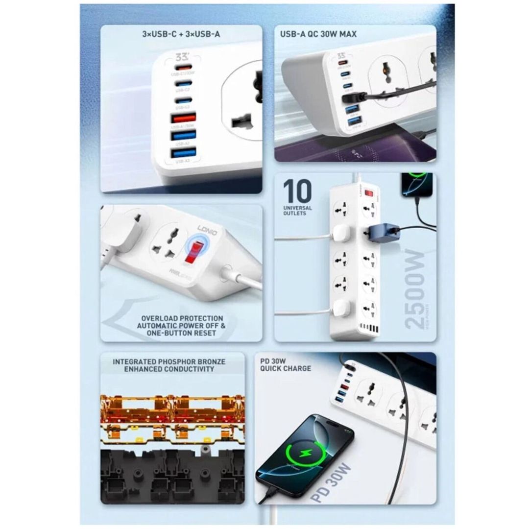 Ldnio uzadıcı 10 port 33W — Mallar, Bakı (5)