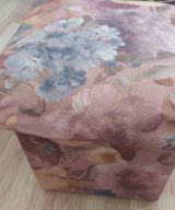Çiçək naxışlı kvadrat puf-saxlama konteyner — Mallar