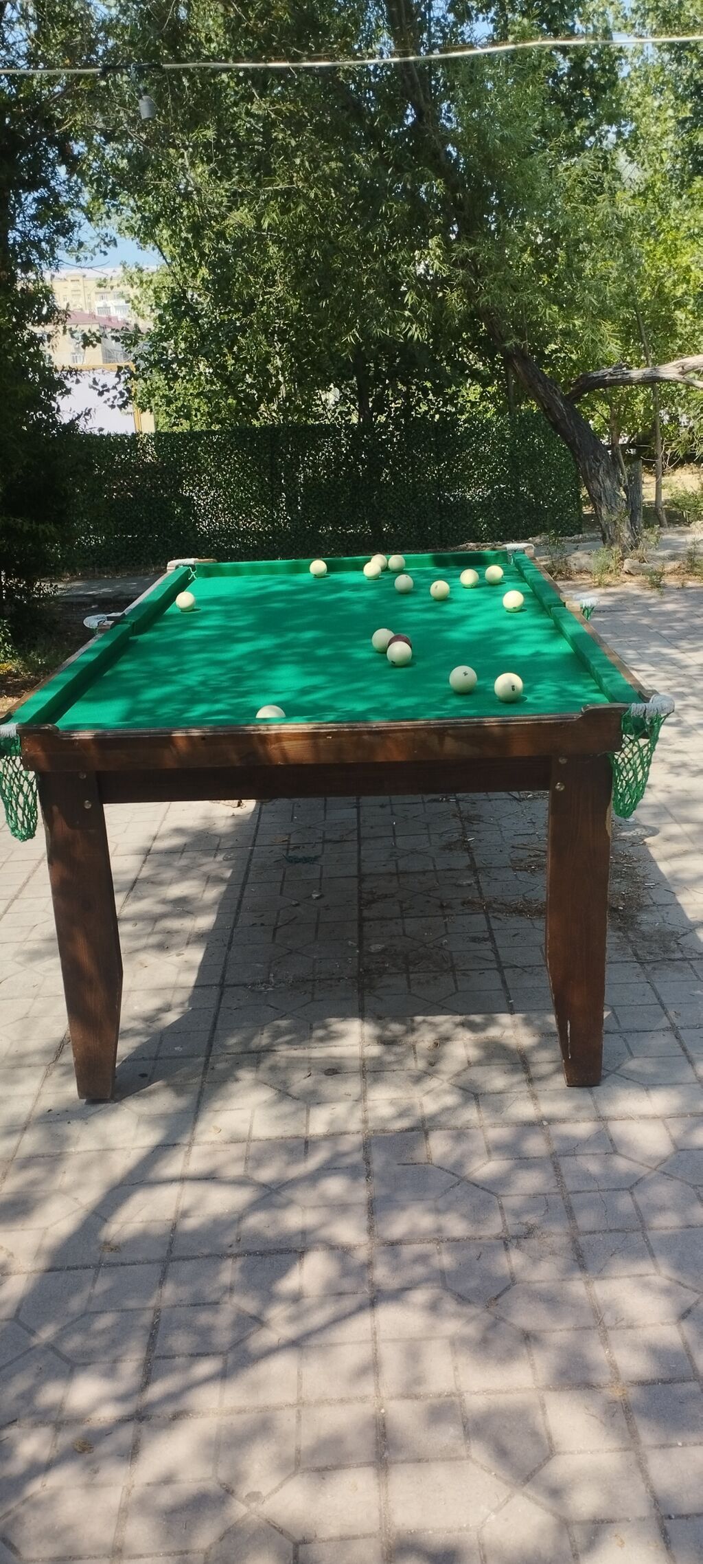 Bilyard (Rusiya bilyardı) stolu - Ölçü: böyük format, 6 cib (künc və — İdman və istirahət, Sumqayıt (3)