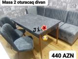 Künc divan və masa desti — Zarmebel — Mebel
