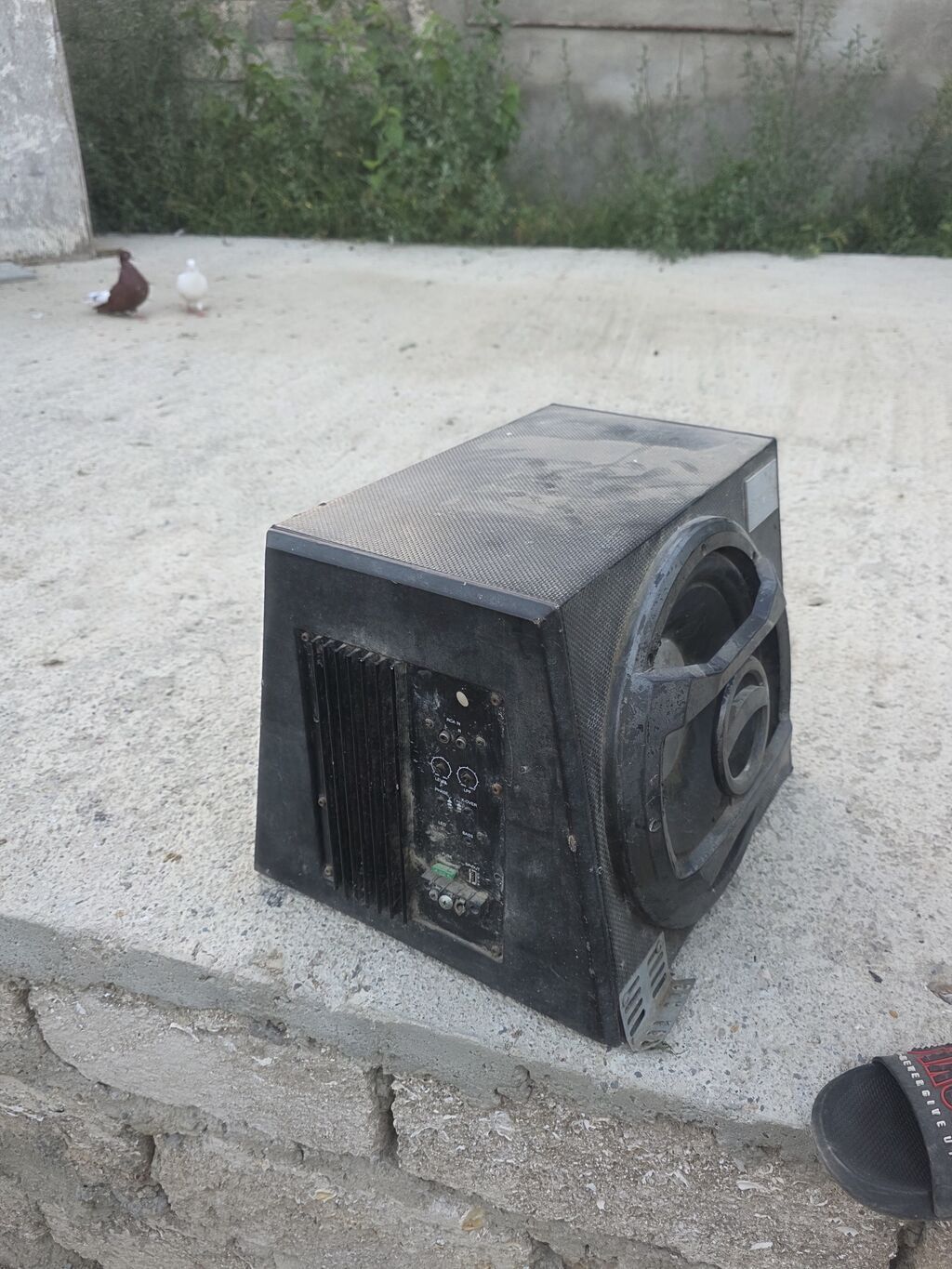 Aktiv bas səsgücləndiricisi (subwoofer) - Korpus: taxta/kompozit, ön — Elektronika, Digah