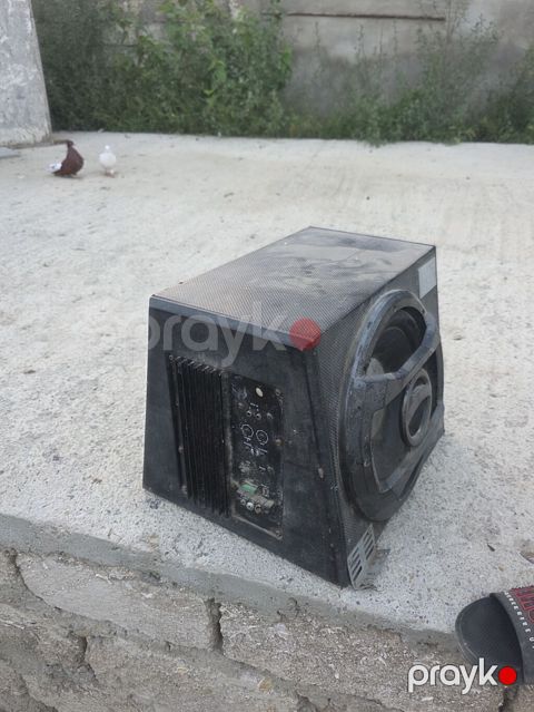Aktiv bas səsgücləndiricisi (subwoofer) - Korpus: taxta/kompozit, ön