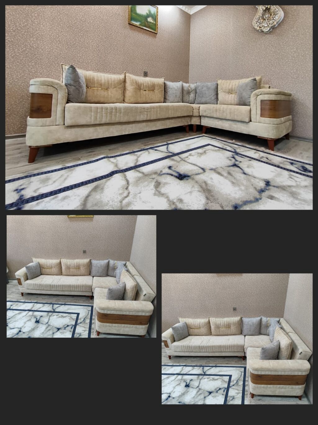 ❤️Kunc divan ✅Satilir 750 azn ✅Hem acilir,hemde baza var — Mebel, Bakı