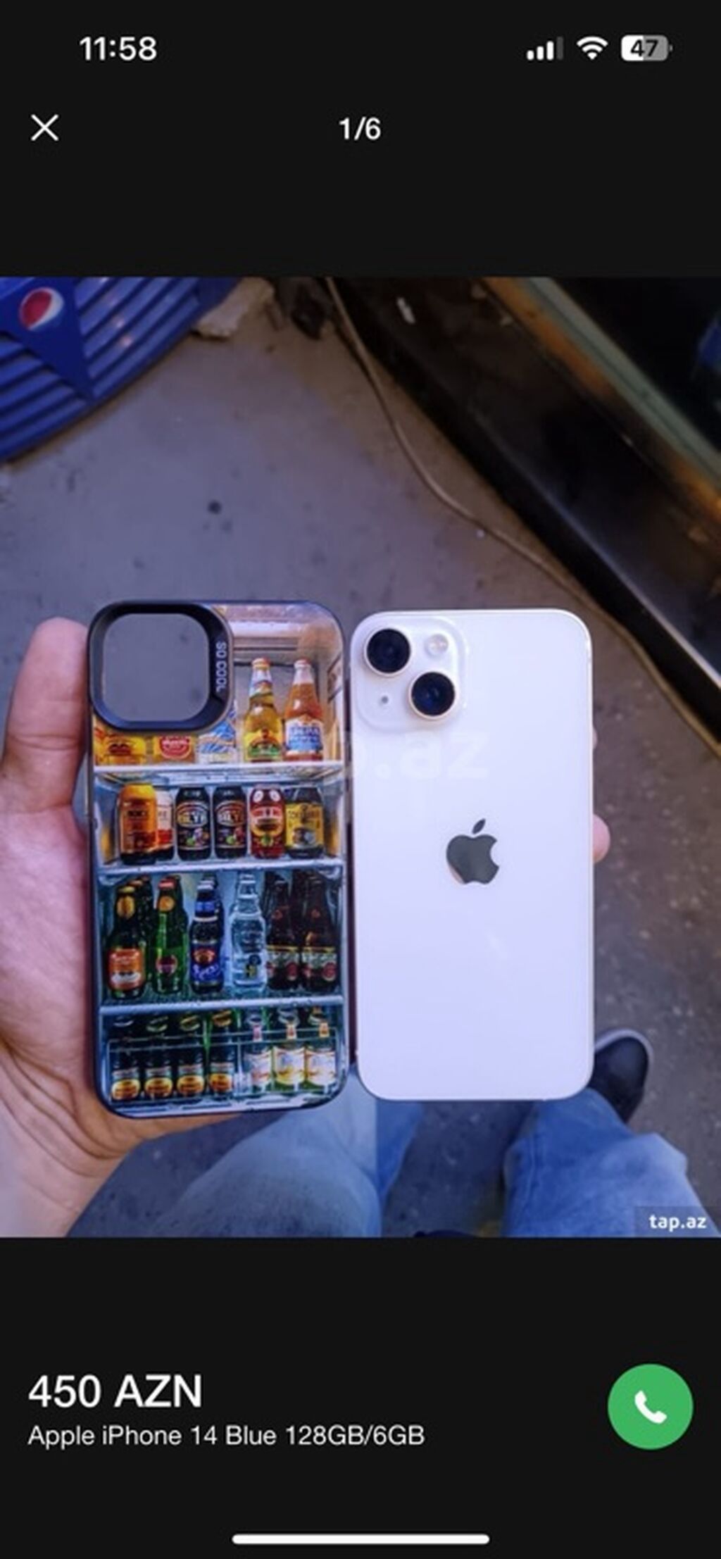 IPhone 14, 128 GB, Mavi, Face ID