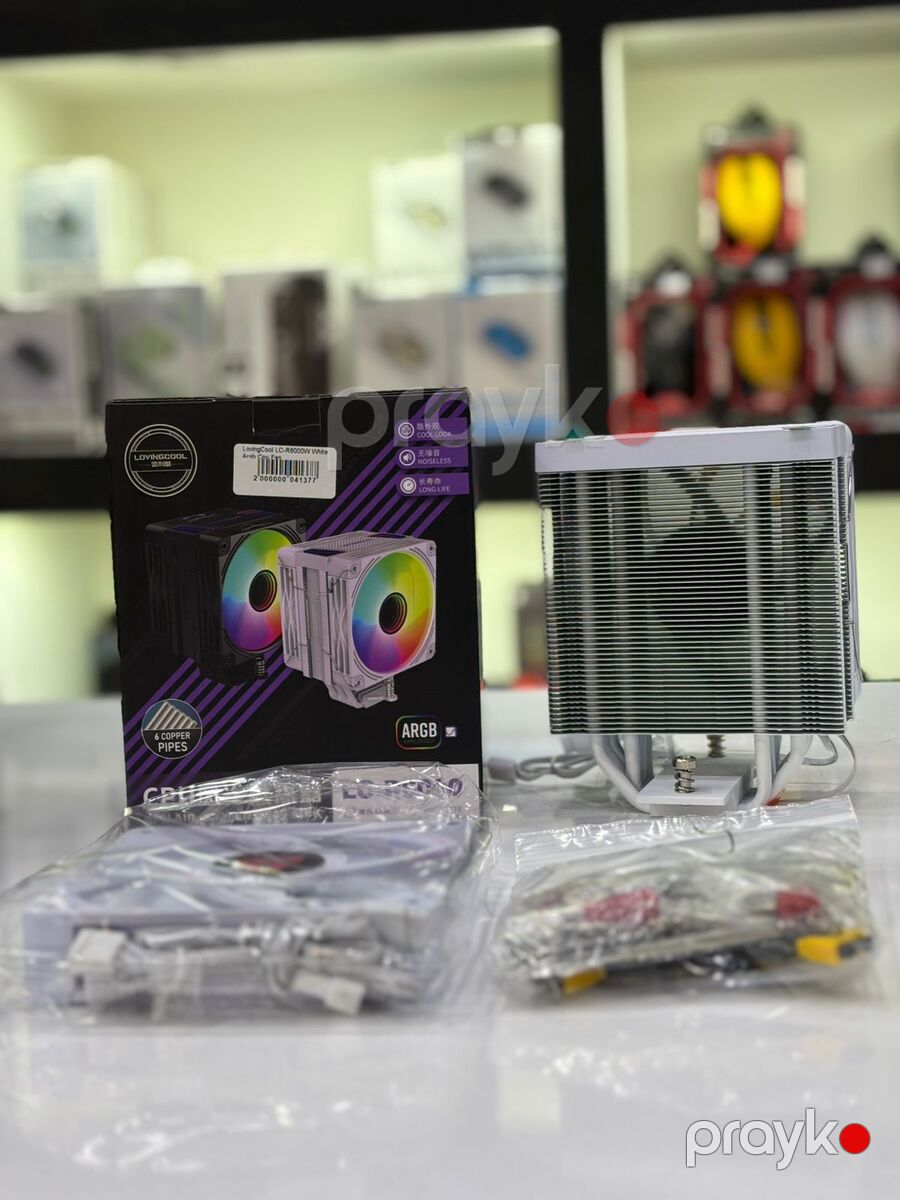 Argb CPU Fan "LovingCool LC-R6000W White" — Elektronika, Bakı (6)