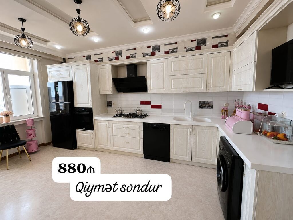 Membran mətbəx mebeli 880₼. Ölçü 4/1.50. Üzəri tökmə — Mebel, Bakı
