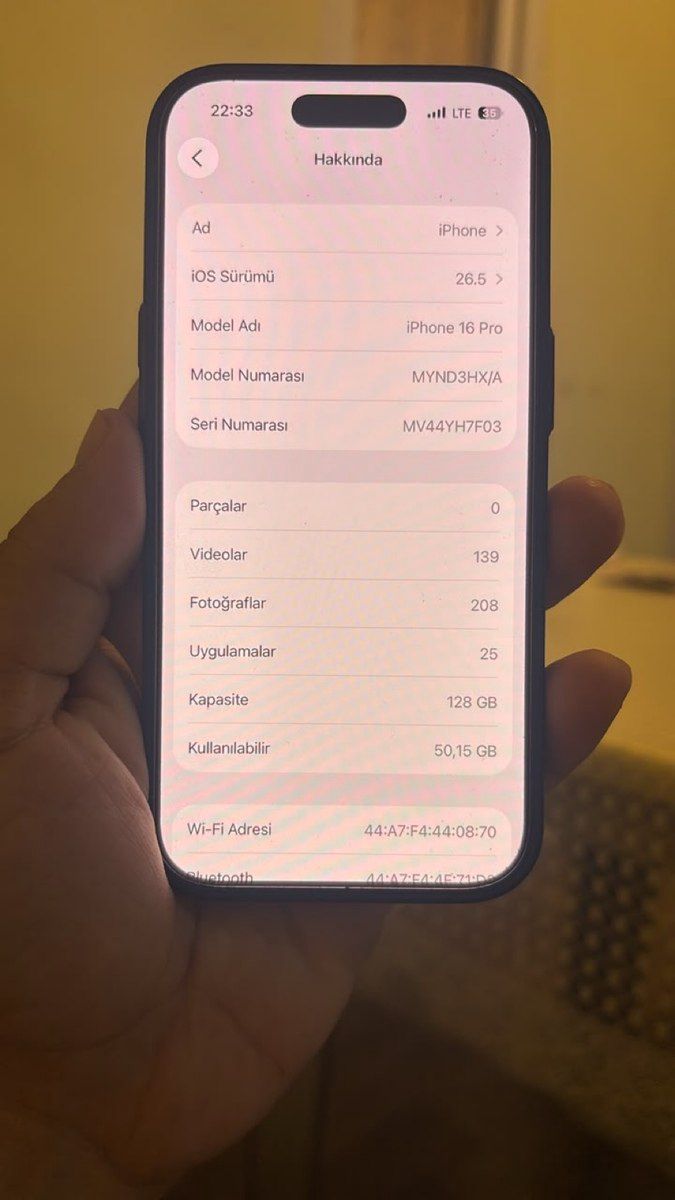 Apple iPhone 16 Pro Black Titanium 128GB/8GB — Smartfonlar, Bakı