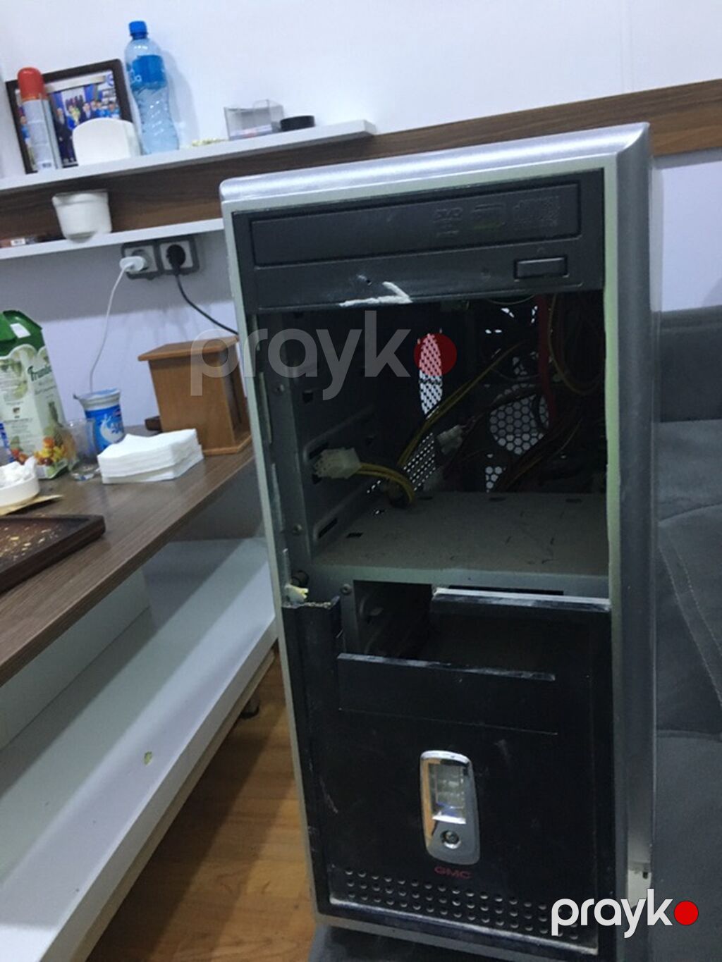 Korpuslu masaüstü kompüter (ATX mid-tower) - Korpus: metal, ön — Elektronika, Digah (5)