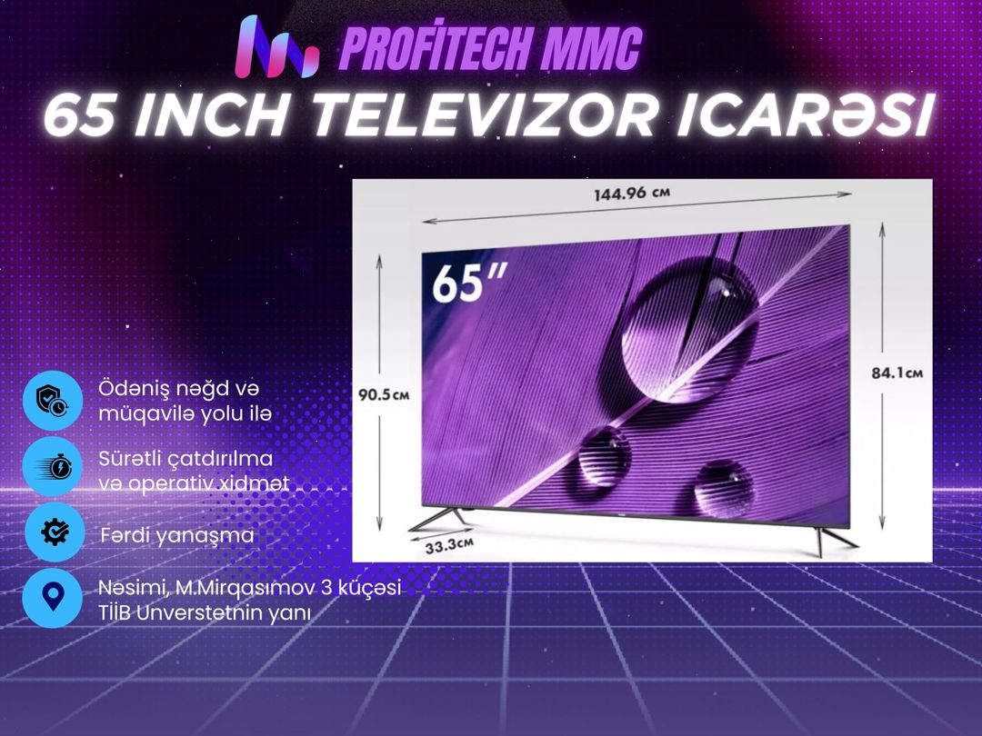 Televizor icarəsi — Mallar, Bakı