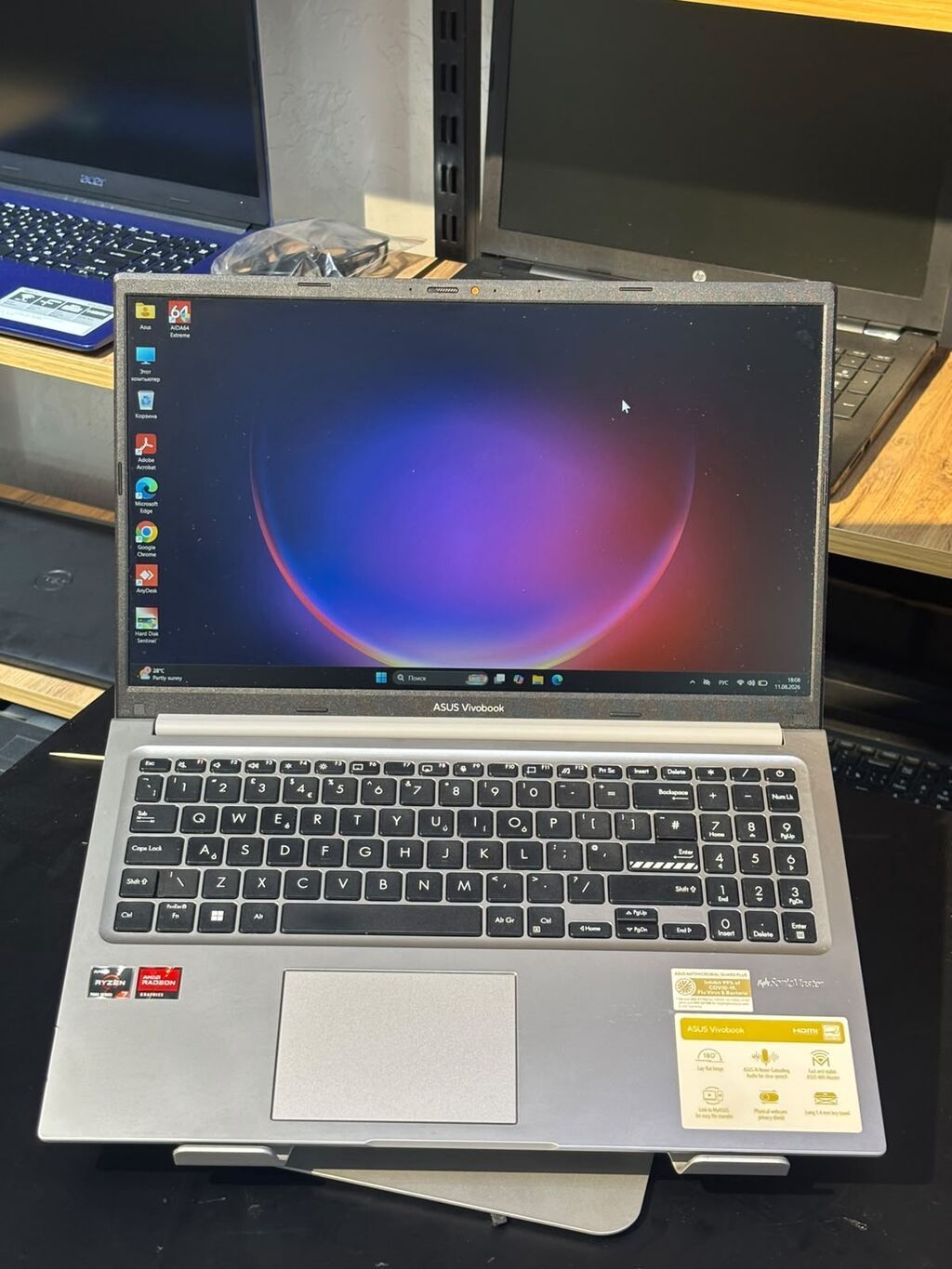 ASUS VivoBook 15 noutbuku – Ryzen 5, 15.6" Full HD, 8 GB RAM, 512 GB SSD