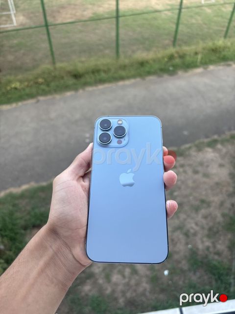 IPhone 13 Pro Max, 256 GB, Sierra Blue, Simsiz şarj, Face ID, Sənədlərlə